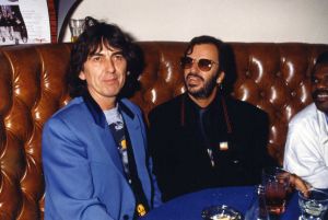 George Harrison, Ringo Starr, Billy Preston, 1990, Hollywood...jpg